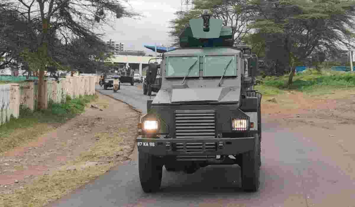 Security Forces Secure State House Entrances