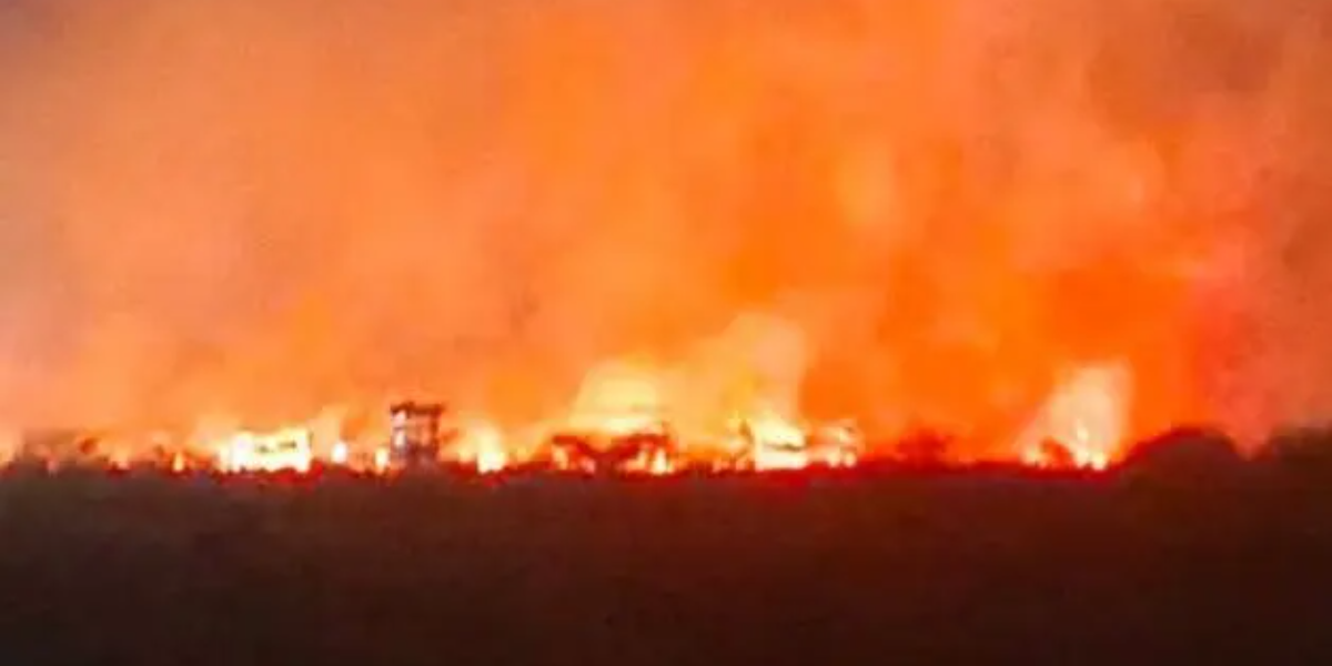 Fire Outbreak on JKIA land