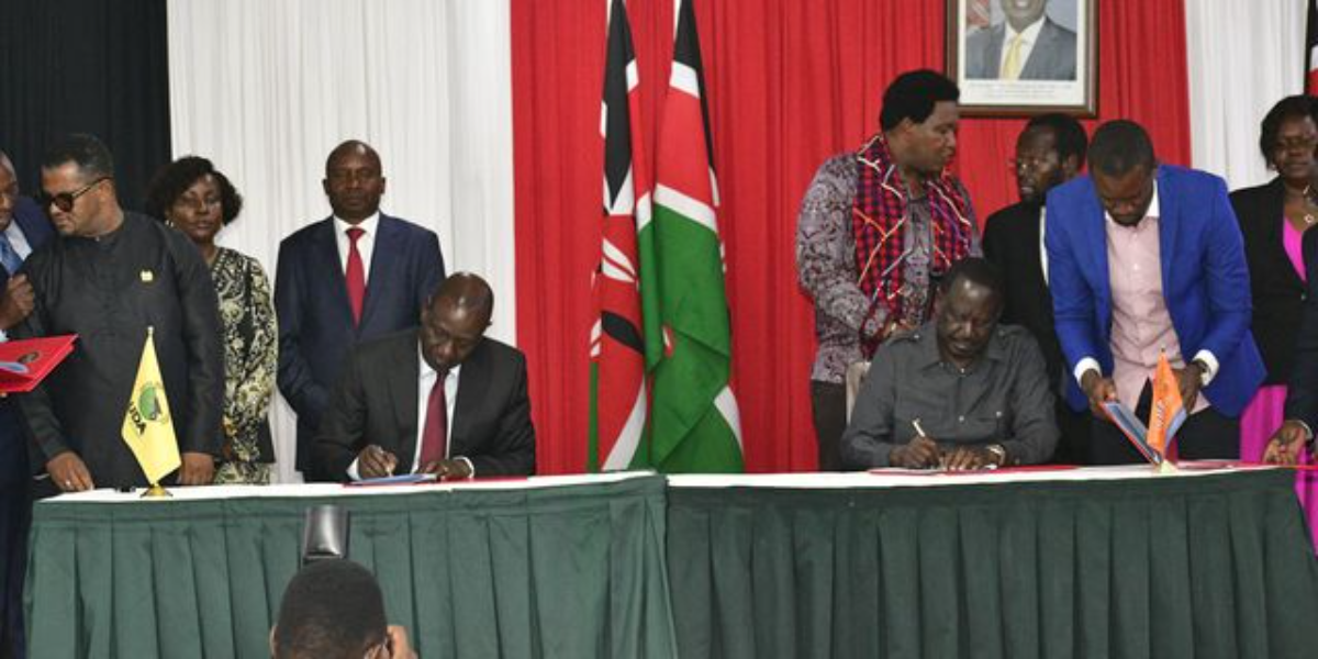 Ruto-Raila Sign 10-Point MoU