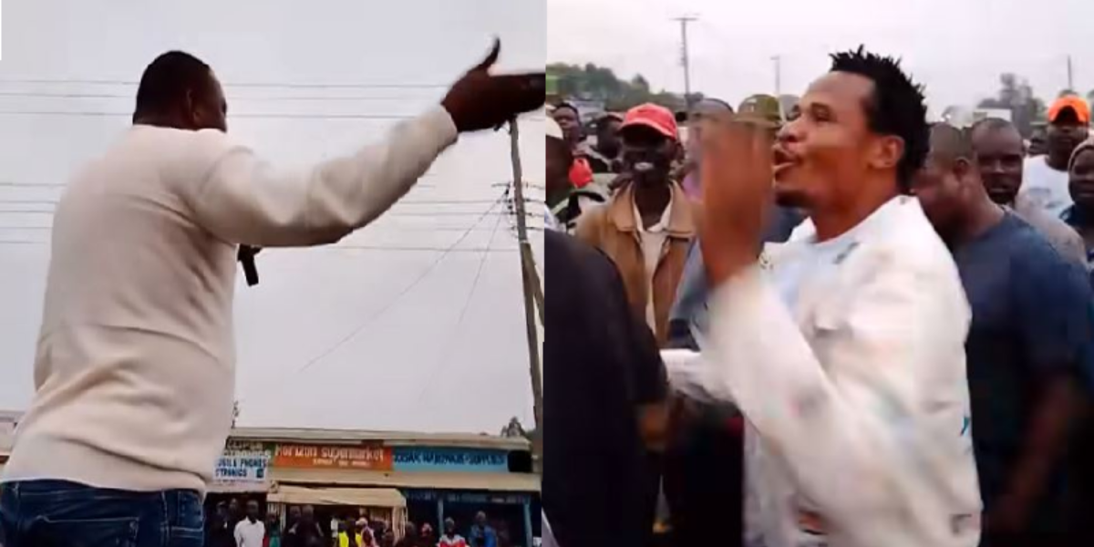 MP Salasya and Former Sports CS Echesa Clash Publicly at Shianda Market