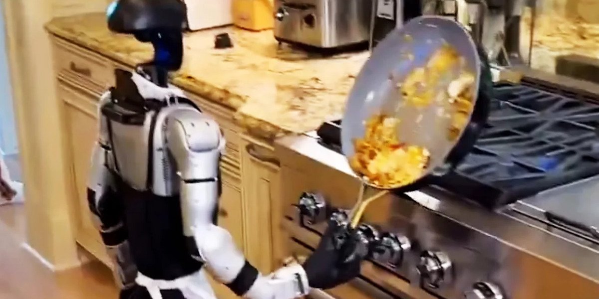 Humanoid Robot Loses Grip on Frying Pan, Turns Cooking Into Comedy Show
