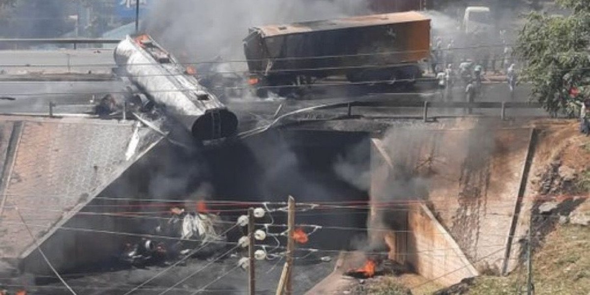 One Killed as Fuel Tanker, Lorry Collide on Nairobi Southern Bypass