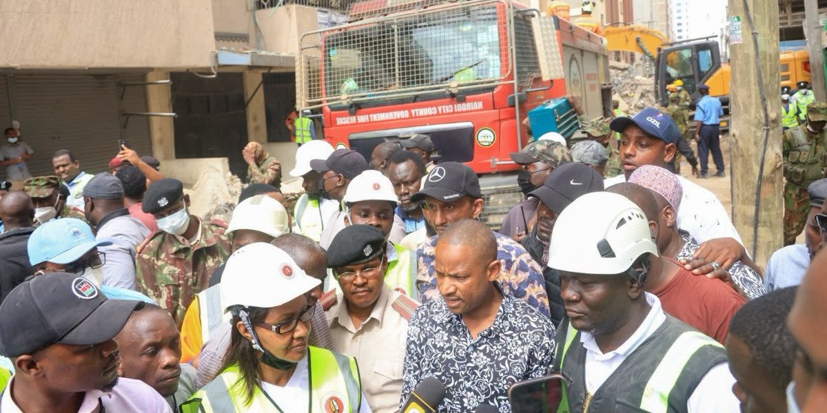 Eastleigh Building Collapse: Babu Owino Dares Sakaja to Take Him to Court