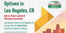 Optiven in Los Angeles October 20th to 26th, Presenting the Best Real Estate Investment Options in Kenya