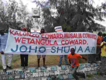 Youths Camp Outside Governor Hassan Joho's Office, Demand He Be Sworn-in as Deputy People's President