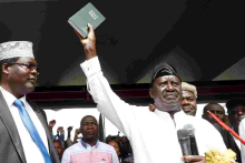 Raila Snubbed Other NASA Principals to Attend the Swearing-in Alone, Kalonzo's Wiper Party Says