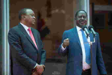 The Only Four Individuals that Raila Carried to His Unity Meeting with President Kenyatta