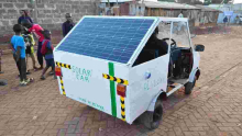 Kenyan Student Develops Solar-Powered Car