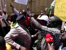 Video of Kenyan Man Caning Anti-Riot Police Officer During Demos Goes Viral Online