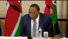 President Uhuru Videotaped Making Funny Facial Expression at State House Event [VIDEO]