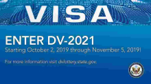 DV-2021: Information Required for the 2021 Diversity Visa Program (Green Card Lottery) Registration