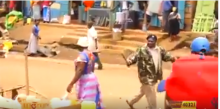 Uproar as Kenyan Policemen are Filmed Caning Food Vendors, Destroying Their Stock