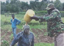 Uproar as Chief is Snapped Pouring Hot Liquid on Kenyan Granny’s Face