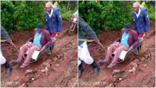 Outrage as Elderly Kenyan Man Dies on Wheelbarrow En Route to Hospital Due to Bad Road 