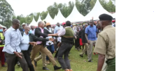 Drama as Man Tries to Attack Deputy President William Ruto in Murang'a 