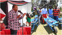 Kenyan Youth Want Jobs, Not Wheelbarrows, Uhuru Tells Ruto  