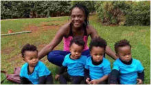 Kenyan Mother Spends Sh44,500 on Uniform for Her Quadruplets 
