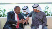 President Uhuru Holds Talks with Crown Prince Sheikh Mohamed Bin Zayed Al Nahyan of Abu Dhabi