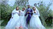 Man Marries Triplets in a Colorful Ceremony After Unknowingly Dating All of Them 