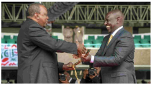 Change of Guard: Uhuru Hands over Instruments of Power to Ruto
