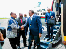 Uhuru Kenyatta Lands in Bujumbura for DRC Peace Talks