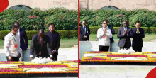 President William Ruto Goes Barefoot at Mahatma Gandhi Memorial