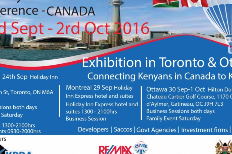 Second Leg of the Diaspora Property & Investment Conference: Sep 29th – Oct 1st in Montreal and Ottawa
