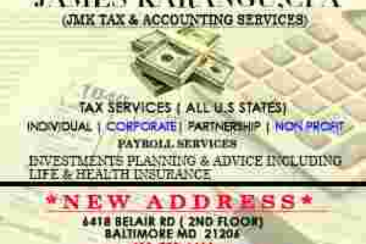 Tax Filling Deadline is Almost Here; Visit James Karangu, CPA at their New Location in Baltimore, MD 