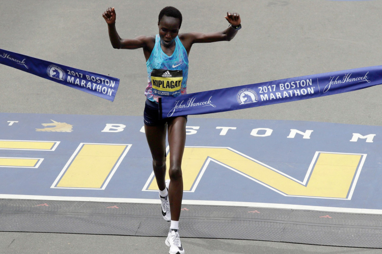 37-Year-Old Edna Kiplagat Wins Women's Race at the 2017 Boston Marathon