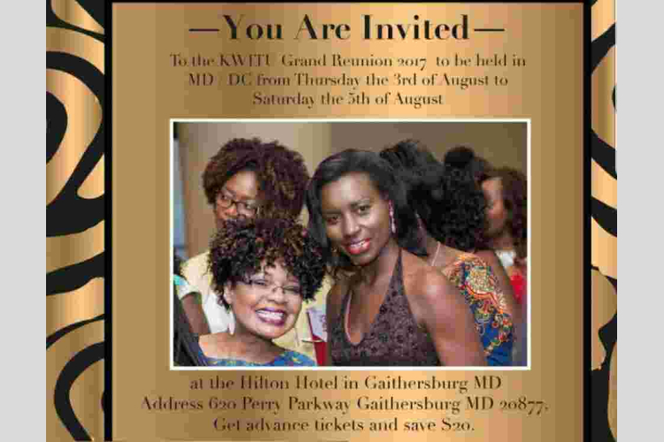 KWITU Grand Reunion 2017: August 3rd to 5th in Gaithersburg, Maryland