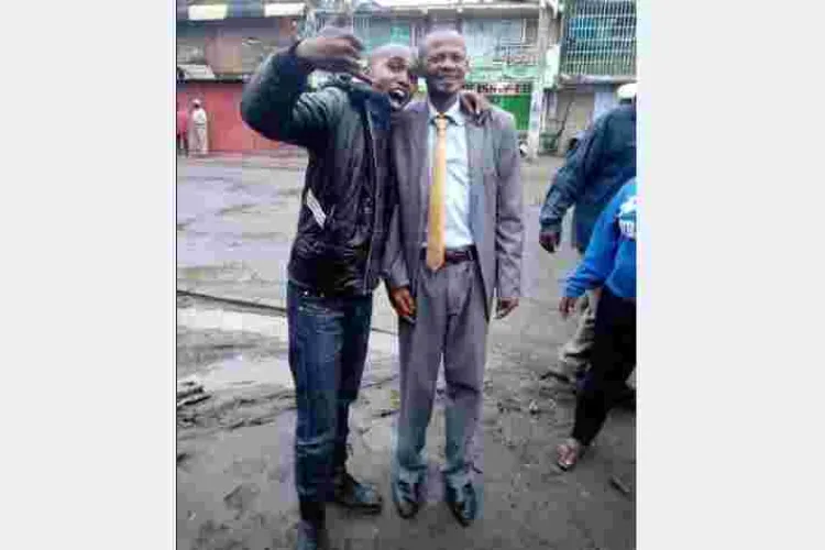 Transformed "Githeri Man" Pictured again at His Polling Station
