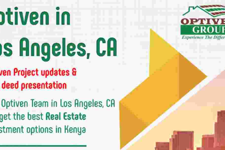 Optiven in Los Angeles October 20th to 26th, Presenting the Best Real Estate Investment Options in Kenya