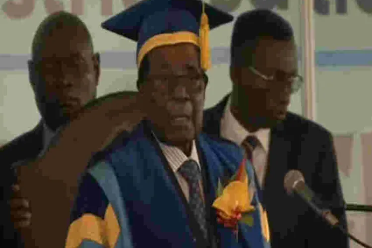 Zimbabwe President Robert Mugabe Makes First Public Appearance