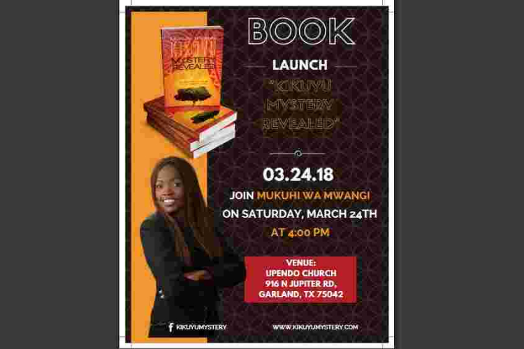 "Kikuyu Mystery Revealed" Book Launch: Sat, March 24th in Dallas, Texas