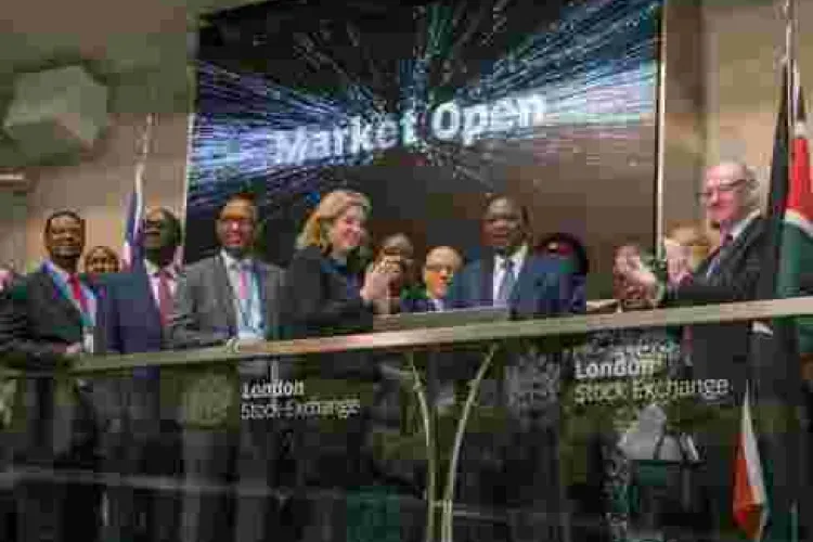 President Uhuru Rings the Bell to Open Shares Trading at London Stock Exchange
