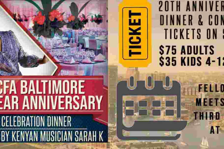 KCFA 20th Anniversary Dinner Featuring Musician Sarah K: Sat, June 16th, 2018