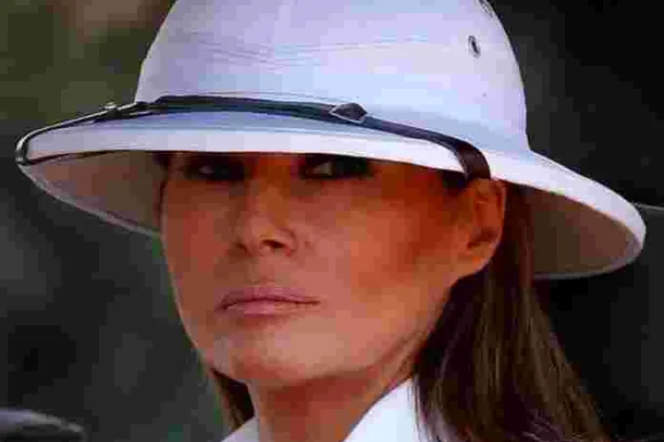 US First Lady Melania Trump on the Spot over Colonial Pith She Wore While in Kenya