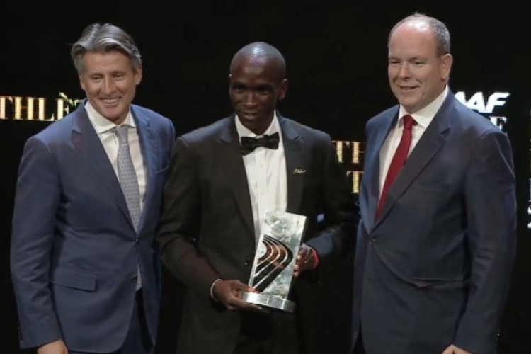 Kenyan Marathon Great Eliud Kipchoge Named World Male Athlete of the Year