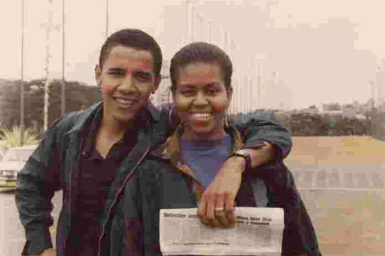 Former US President Barrack Obama Posts Photo Taken in Kenya in 1992 as He Wishes Michelle Happy Birthday