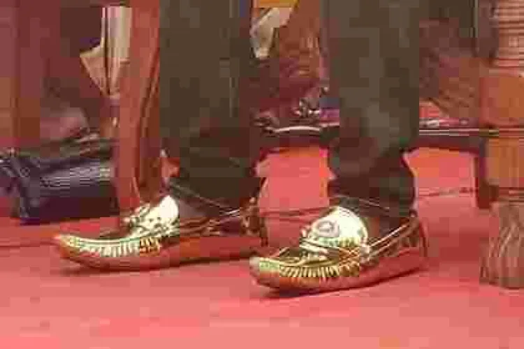 Nairobi Governor Mike Sonko Pictured Wearing Gold Shoes Worth Millions [PHOTOS]