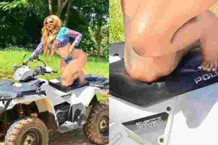 Bleaching Gone Amiss? Hawk-Eyed Kenyans Notice Socialite Vera Sidika’s Dark Toe Knuckles     