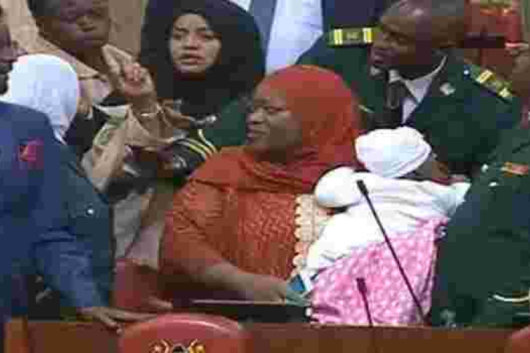 Woman Rep. Zuleikah Hassan Kicked Out for Carrying Baby into Parliament Chambers