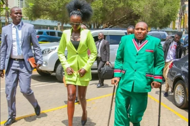 Kenyan Singer Akothee Causes Drama at Parliament as She Arrives in Micro Mini-Skirt