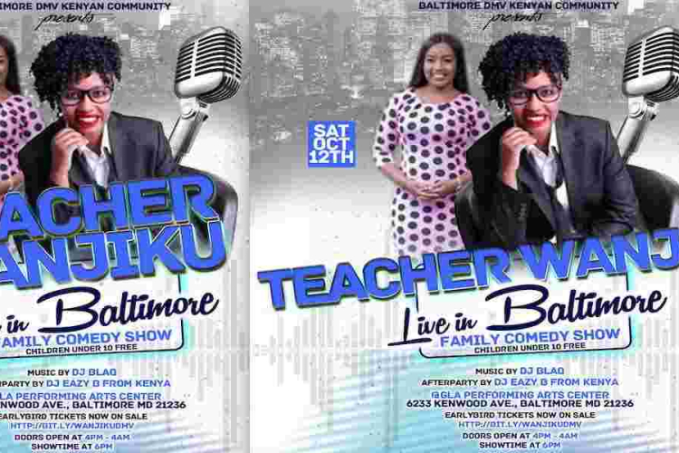 Comedian Teacher Wanjiku in Baltimore, MD Oct 12th for a Family-Friendly Show - Purchase Advance Tickets