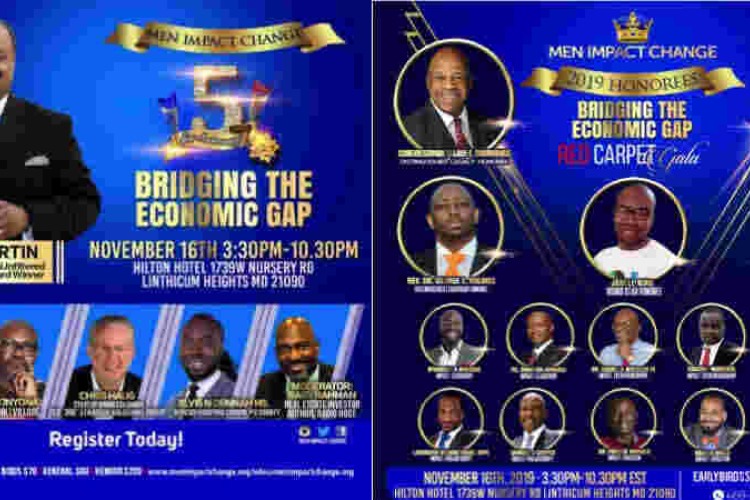 INVITE: Men Impact Change 5th Year Anniversary Gala: Nov 16th in Baltimore, MD