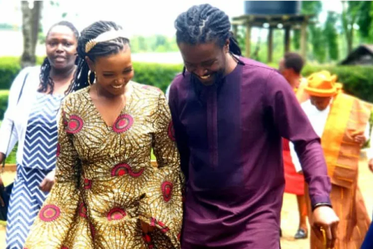 Former US-Based Kenyan Singer Nyashinski Weds Long-Time Girlfriend Zia Jepkemei 