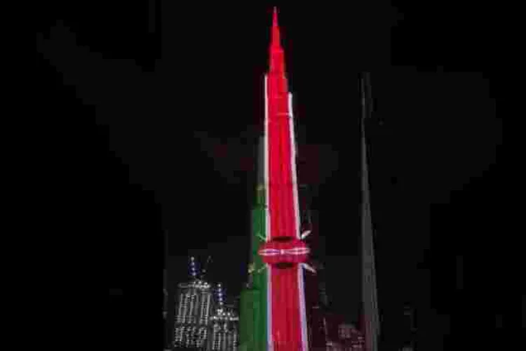 Kenyans Thrilled as Kenyan Flag is Projected on the Iconic Burj Khalifa Tower in Dubai