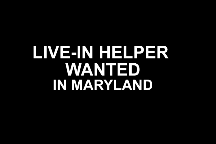 Live-in Nanny Wanted in Maryland