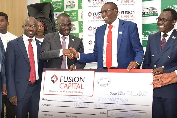 Optiven Foundation Partners with Fusion Capital to Fund Needy Students in 20 Counties
