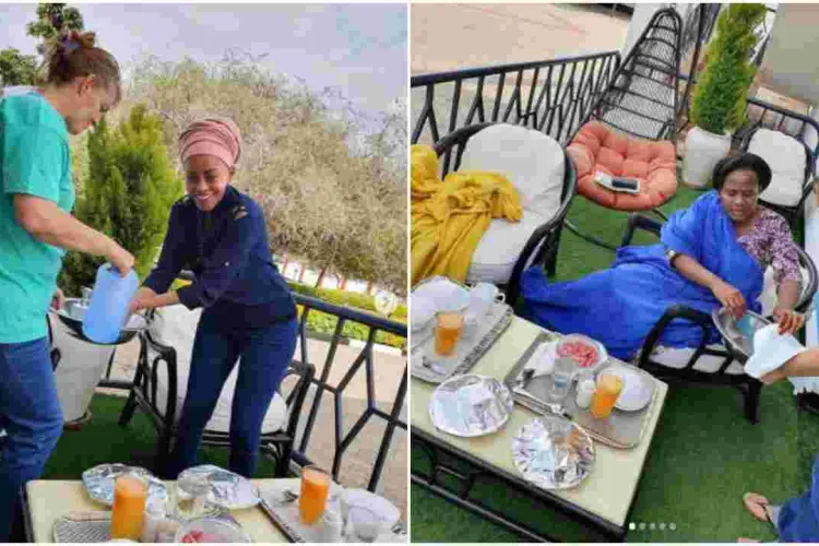 She is Not My House Help, Atwoli Says on ‘Mzungu’ Woman Pictured Serving His Youngest Wife